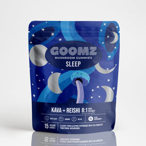 GOOMZ Functional Mushroom Sleep Gummies With Kava & Magnesium- 15 Count